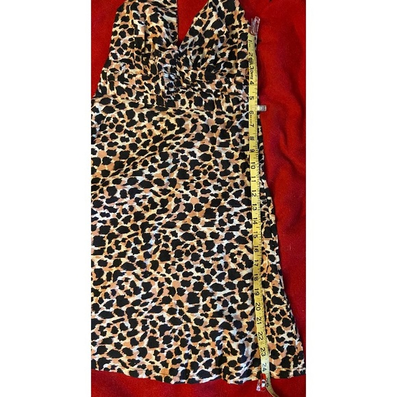 Women’s Animal Print Halter Top Dress - Picture 4 of 9